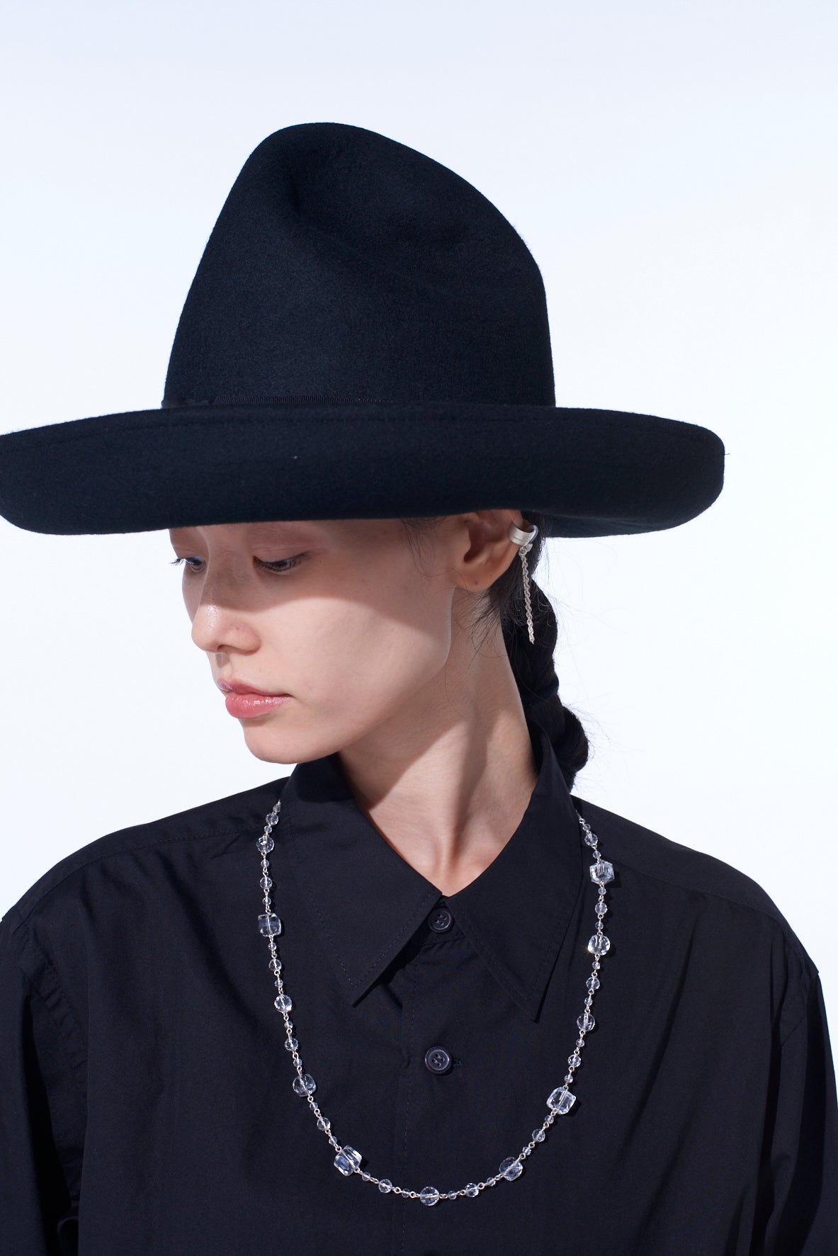 WOOL FELT ROLLABLE BRIM MOUNTAIN HAT – THE SHOP YOHJI YAMAMOTO