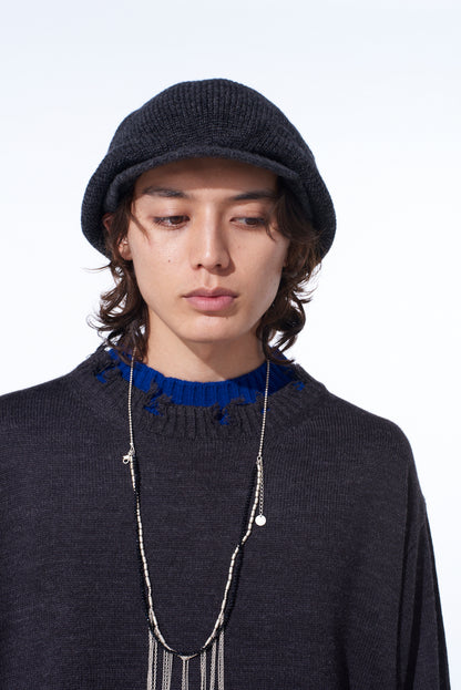 WOOL NYLON KNIT CASQUETTE