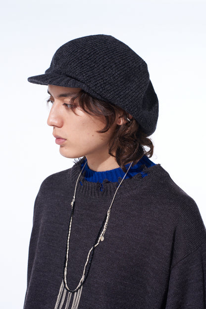 WOOL NYLON KNIT CASQUETTE