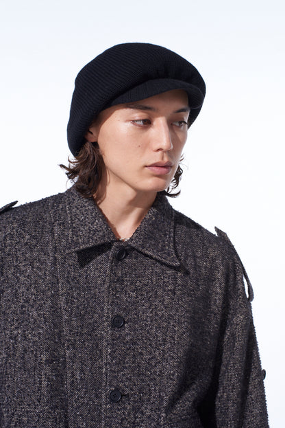 WOOL NYLON KNIT CASQUETTE