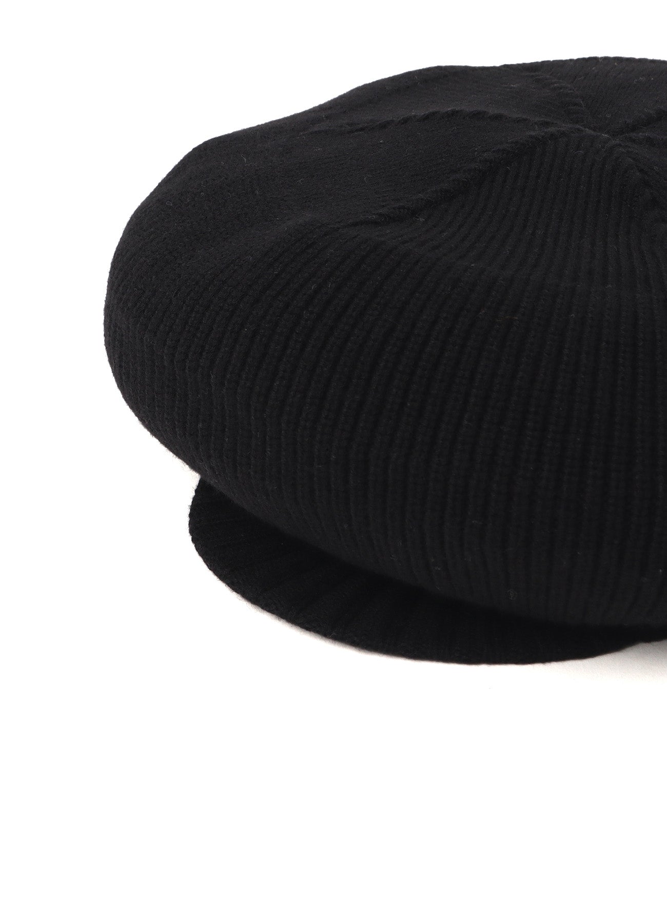 TUCK CASQUETTE 3 / BLACK / ウール100% TUCK CASQUETTE 3 / BLACK