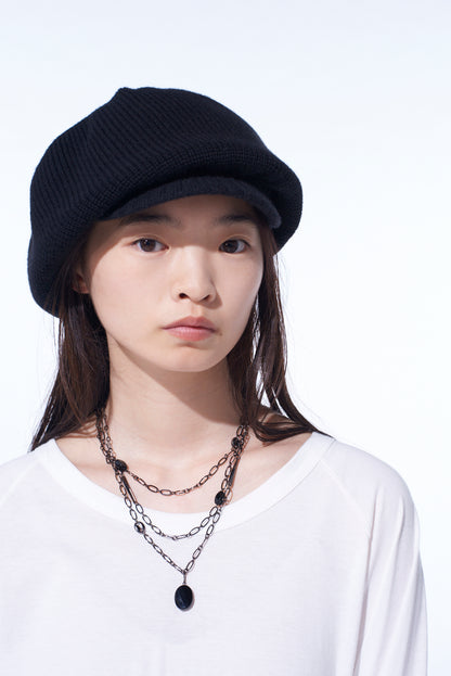 WOOL NYLON KNIT CASQUETTE