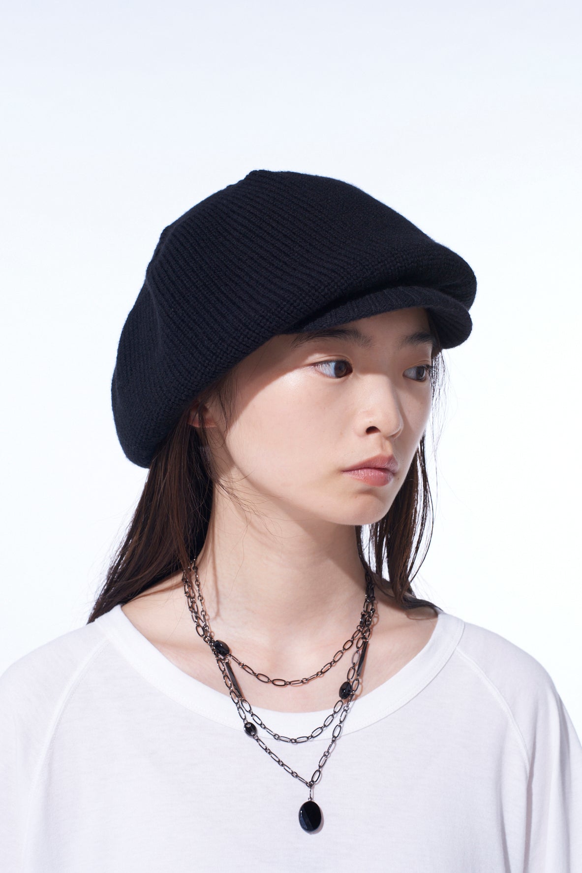WOOL NYLON KNIT CASQUETTE