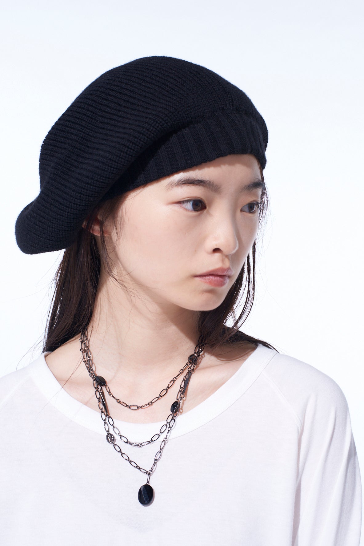 WOOL NYLON KNIT CASQUETTE