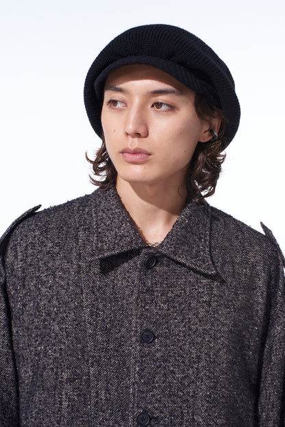 WOOL NYLON KNIT CASQUETTE