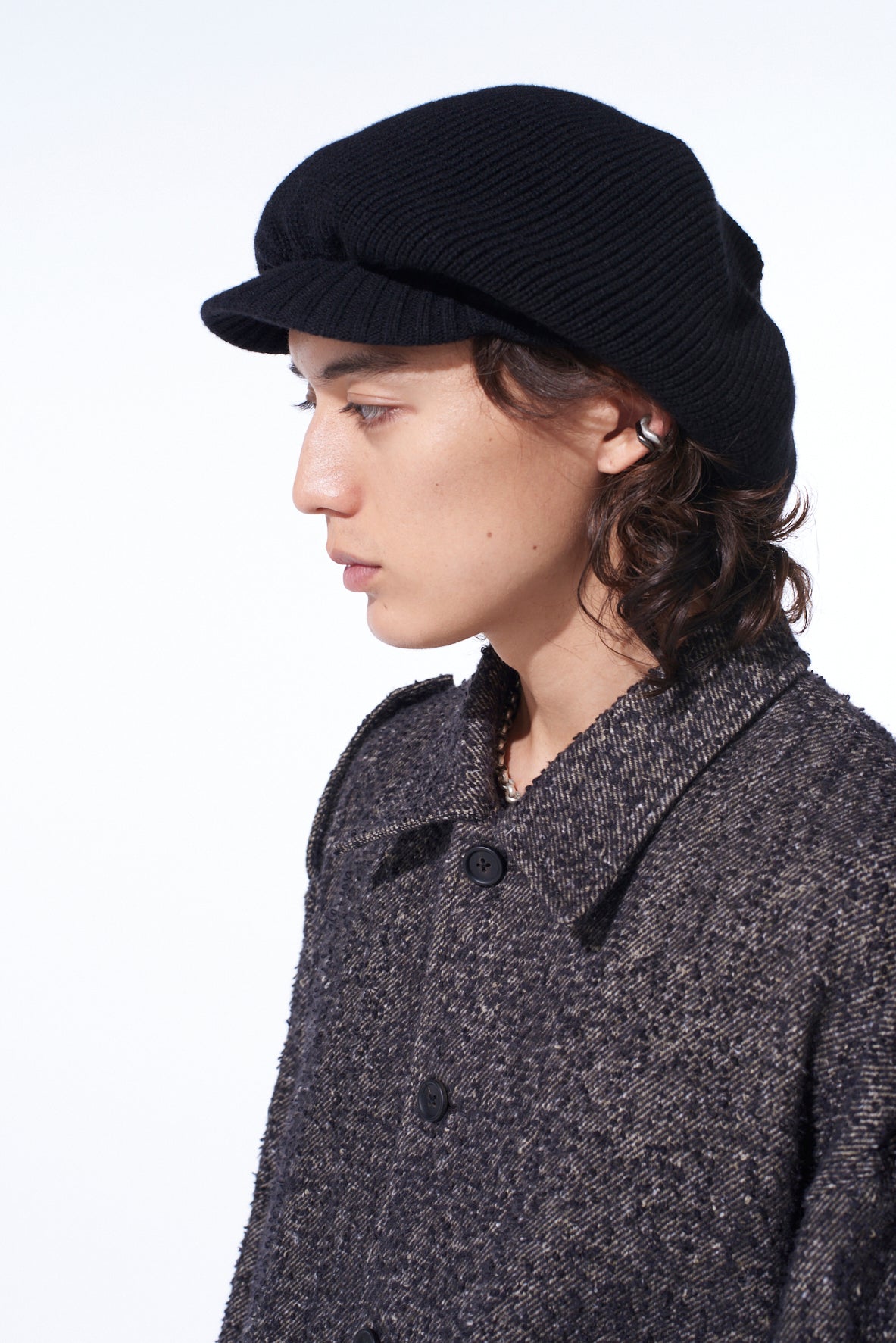 WOOL NYLON KNIT CASQUETTE – THE SHOP YOHJI YAMAMOTO