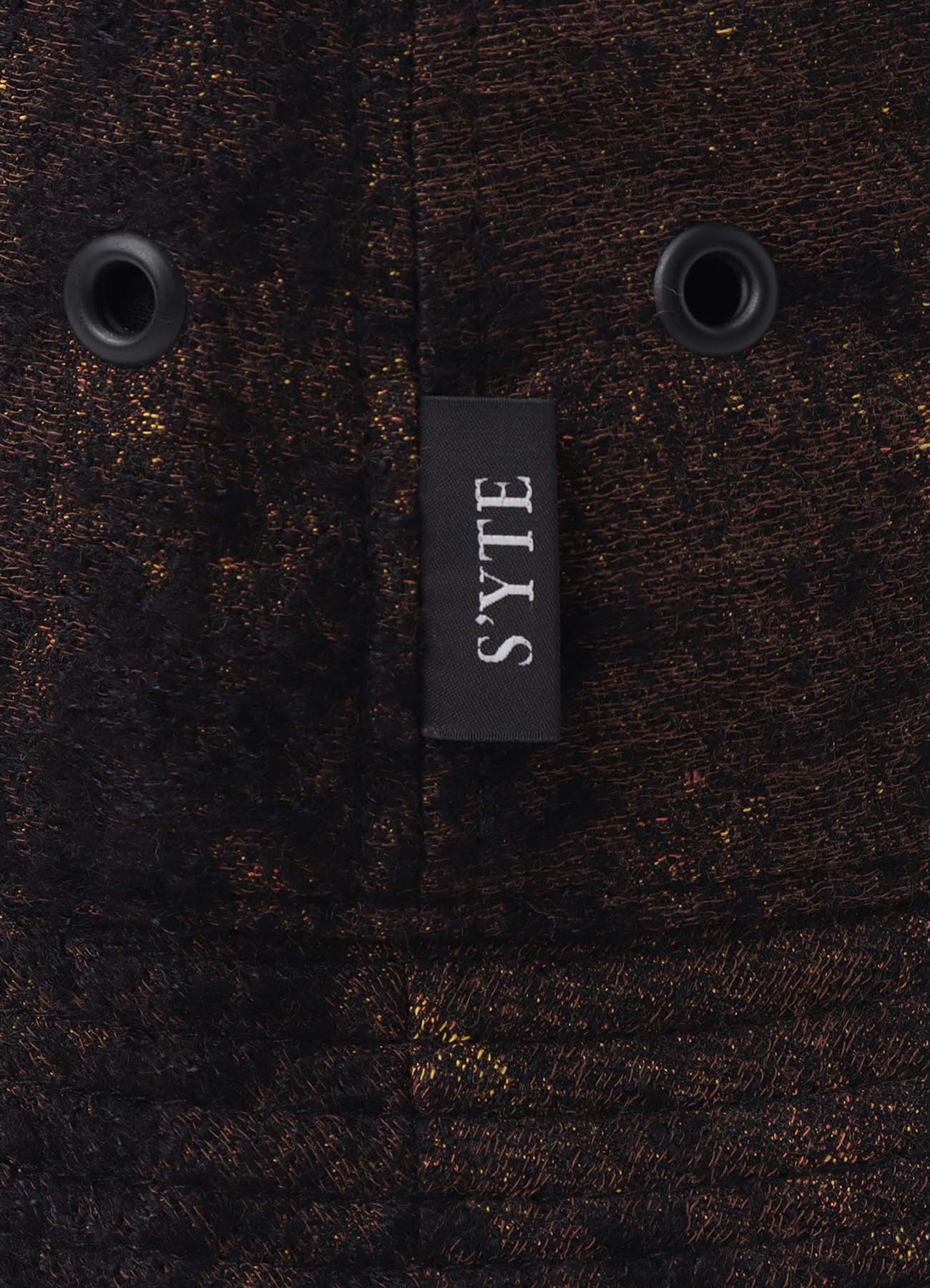 CHECK JACQUARD BUCKET HAT