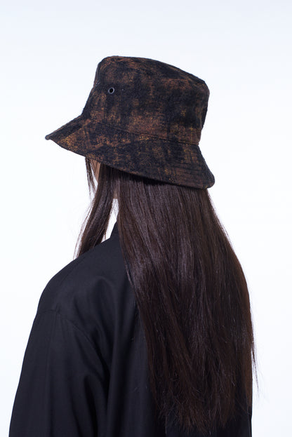 CHECK JACQUARD BUCKET HAT
