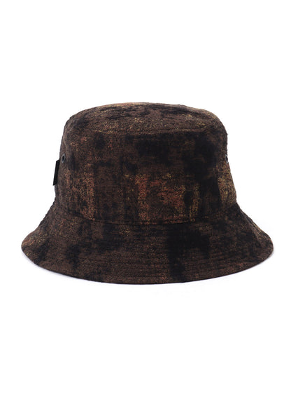 CHECK JACQUARD BUCKET HAT