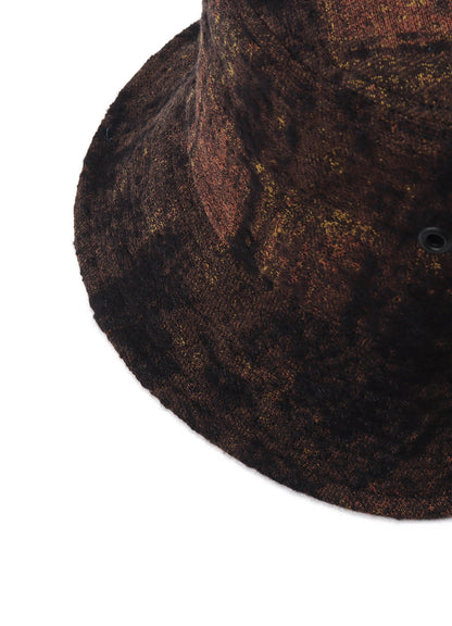 CHECK JACQUARD BUCKET HAT