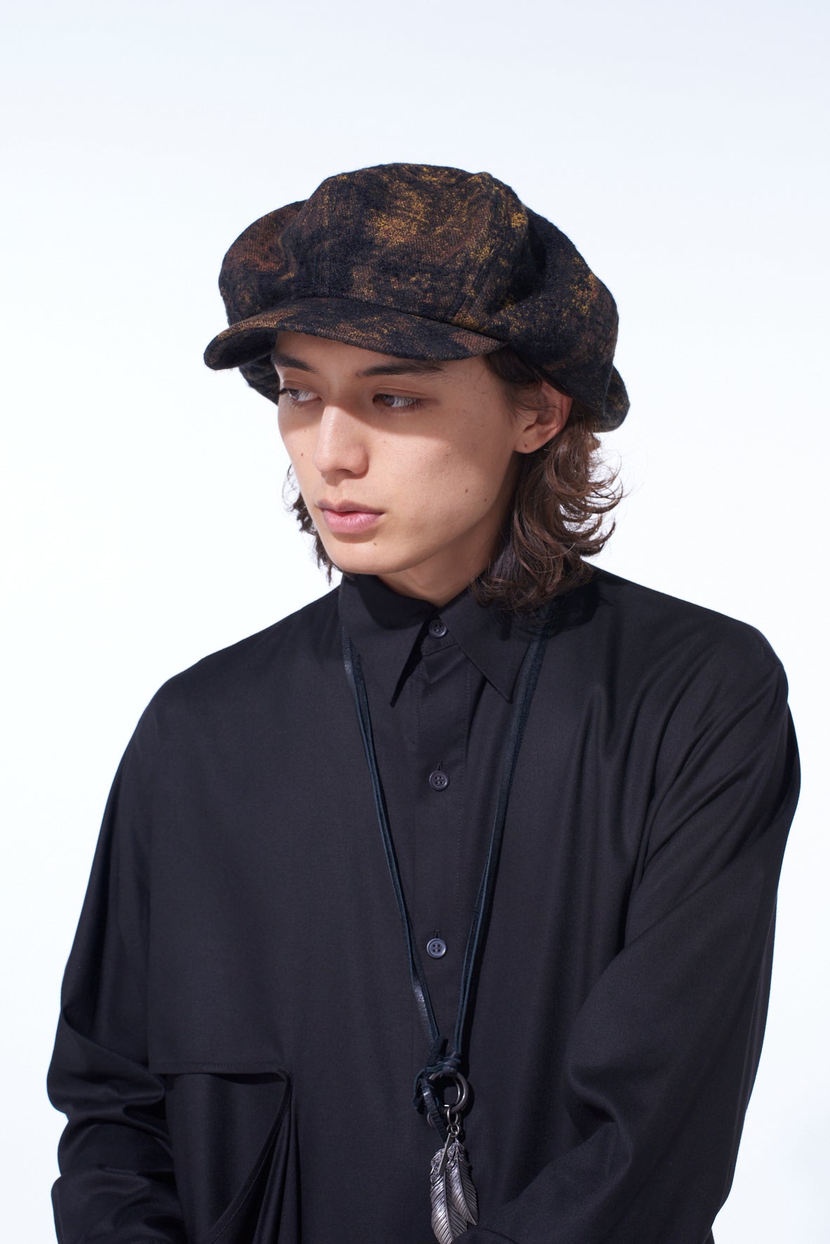 CHECK JACQUARD CASQUETTE