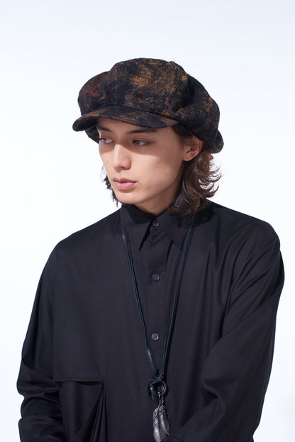 CHECK JACQUARD CASQUETTE