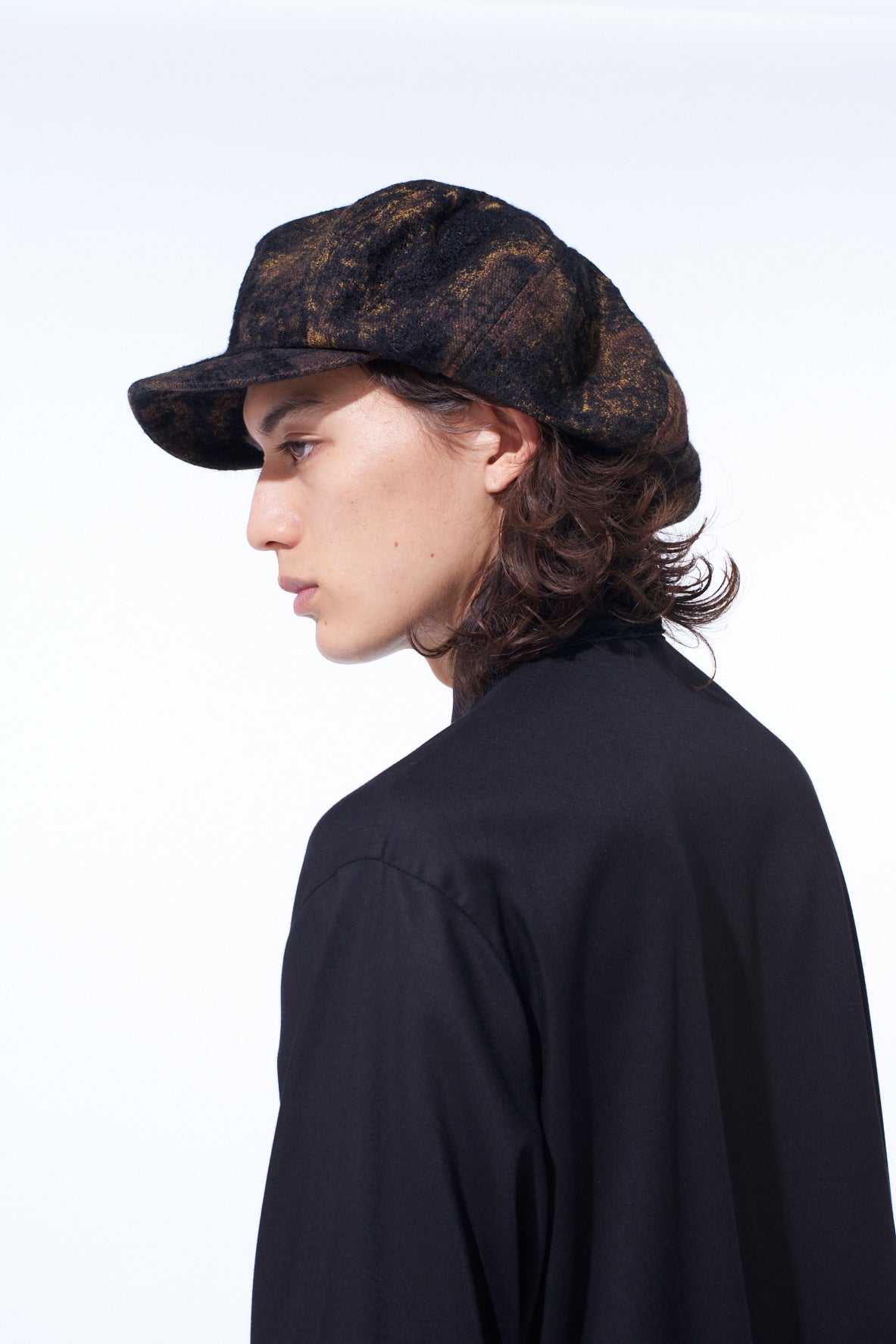 CHECK JACQUARD CASQUETTE