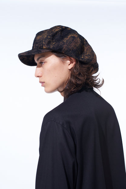 CHECK JACQUARD CASQUETTE