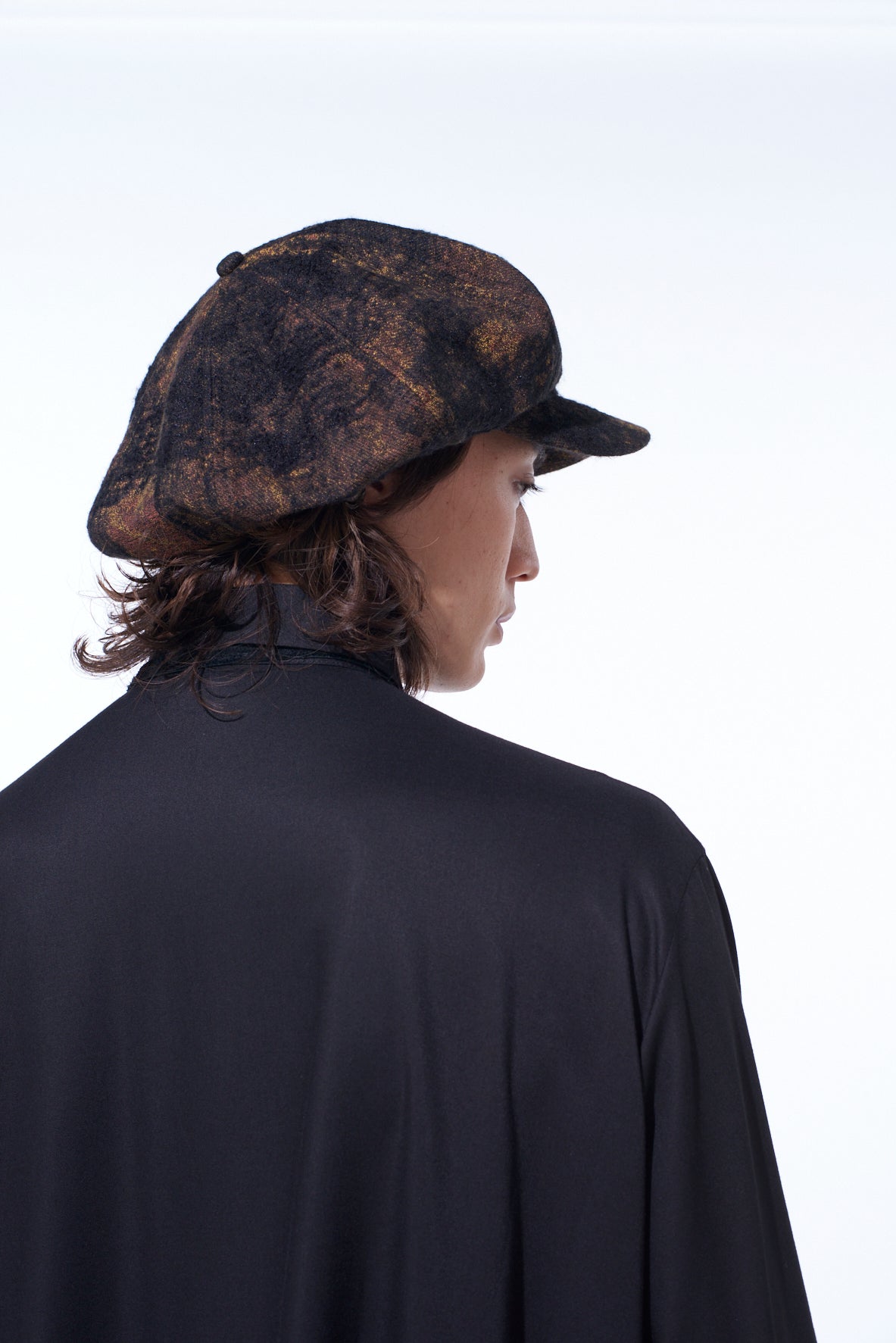 CHECK JACQUARD CASQUETTE