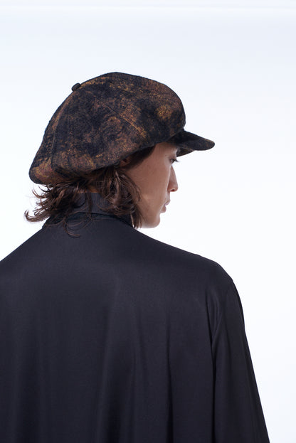 CHECK JACQUARD CASQUETTE