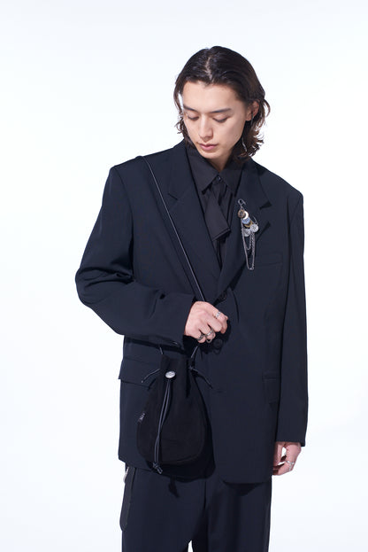 COW BUCKSKIN CONCHO SHOULDER BAG