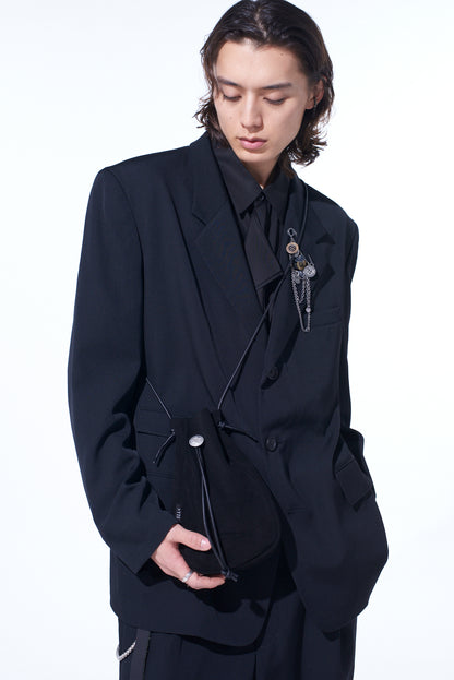 COW BUCKSKIN CONCHO SHOULDER BAG