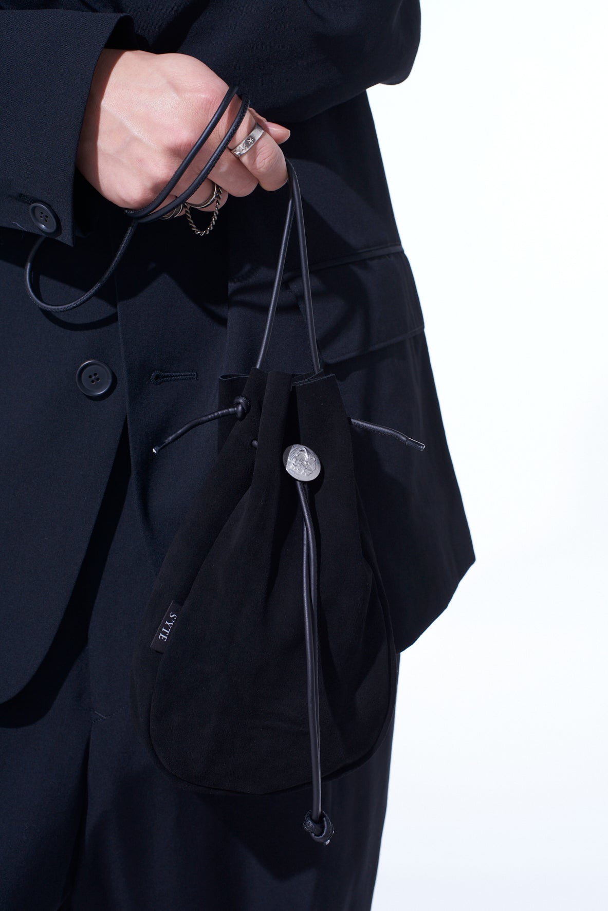 k*a様 最安値S’YTEサイトBUCKSKINCONCHOBAGレザー巾着ヨウ COW BUCKSKIN CONCHO SHOULDER BAG – THE SHOP YOHJI YAMAMOTO