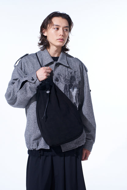 COW BUCKSKIN CONCHO MINI BONSACK