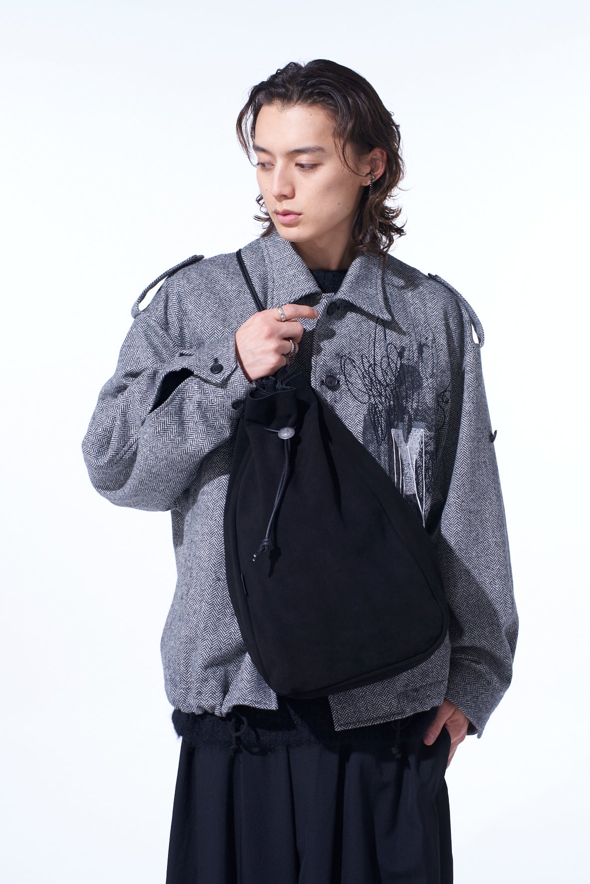 COW BUCKSKIN CONCHO MINI BONSACK