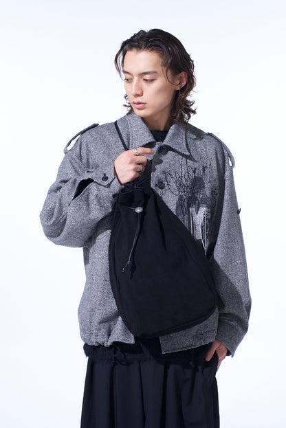 COW BUCKSKIN CONCHO MINI BONSACK