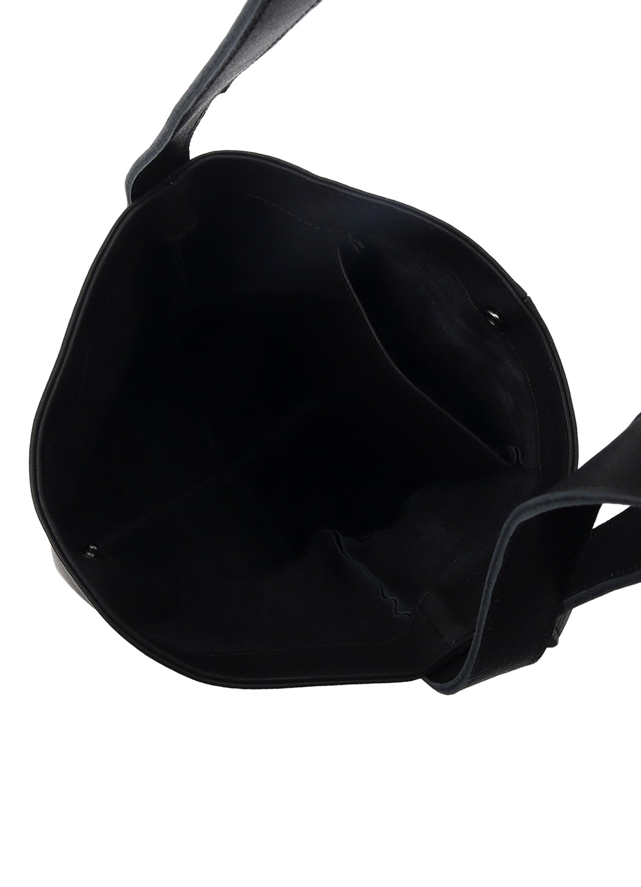 LEATHER PANEL SHOULDER BAG