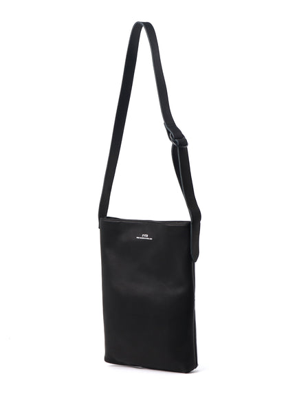 LEATHER PANEL SHOULDER BAG