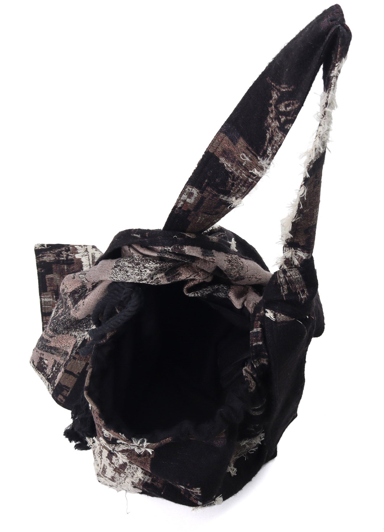 PATCHWORK CUT JACQUARD DRAPED SHOULDER BAG – THE SHOP YOHJI YAMAMOTO