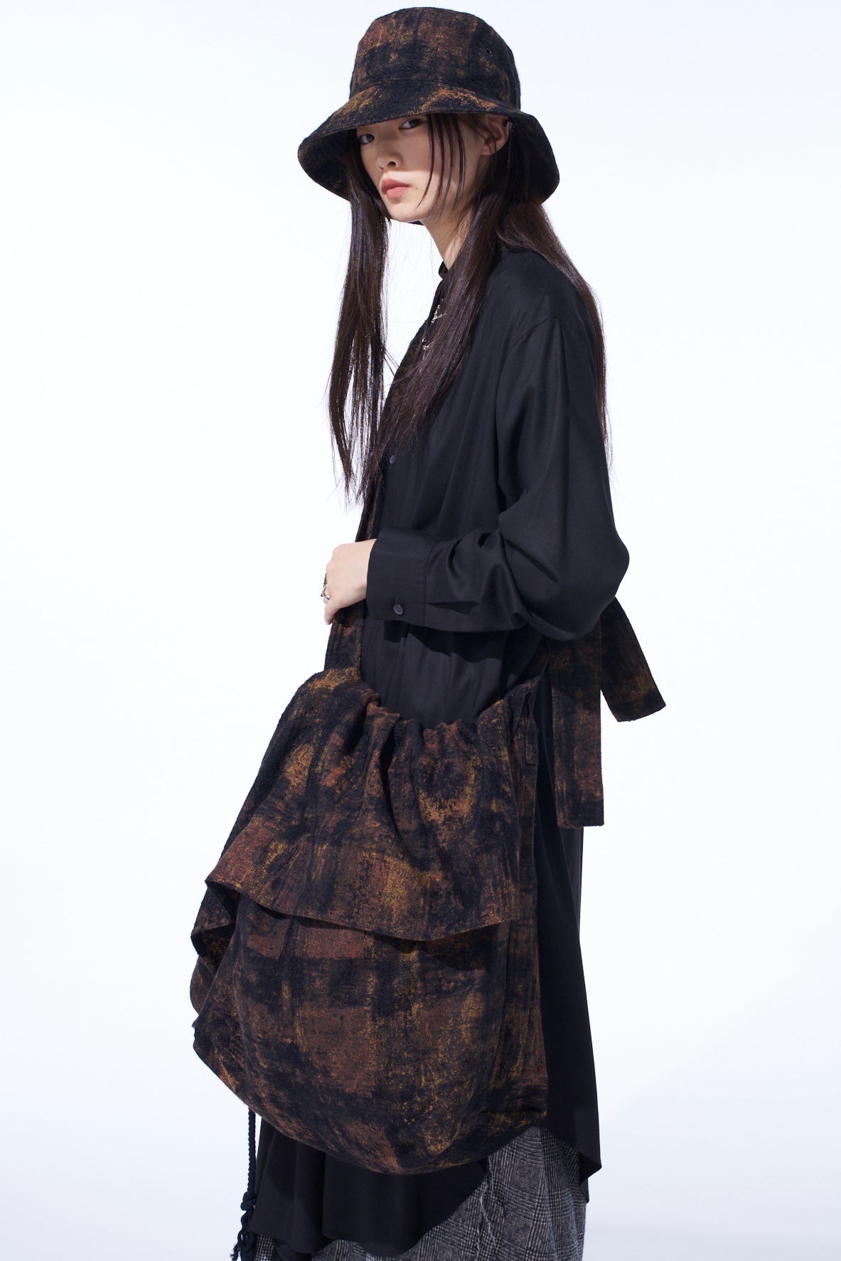25-26AW ヨウジ× BACKLASH SHOULDER BODY BAG CHECK JACQUARD DRAPED SHOULDER BAG – THE SHOP YOHJI YAMAMOTO