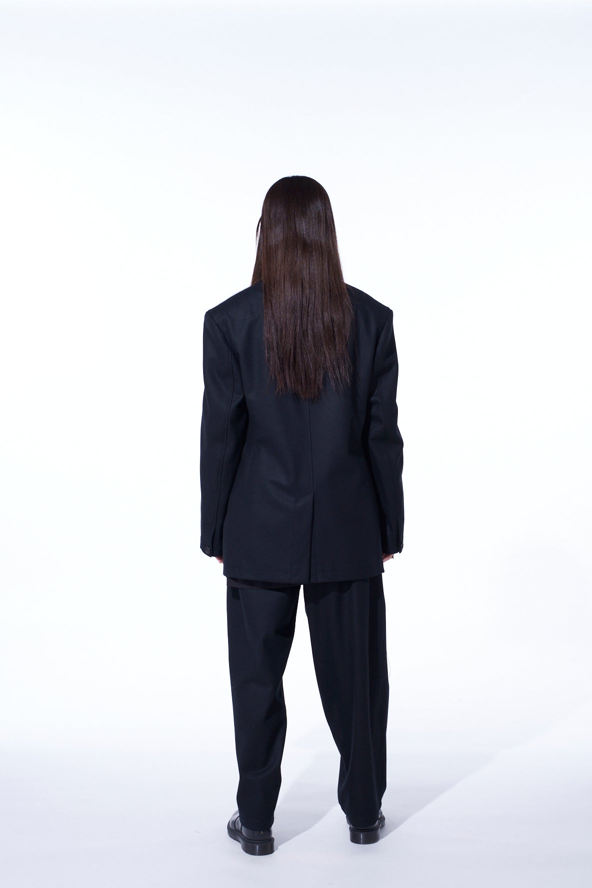 LAMB WOOL PRINTED MESSEGE EMBROIDERY TAILORED JACKET