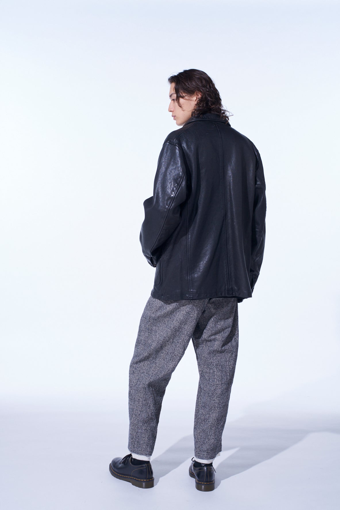 WASHED SHEEP LEATHER COVERALL WITH WORKWEAR DETAILS – THE SHOP