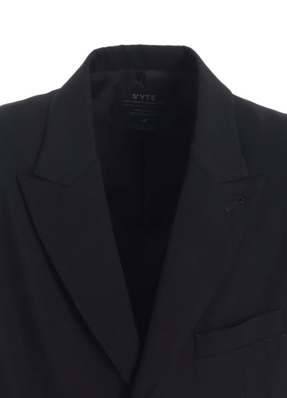 WASHER WOOL GABARDINE VEST FRONT JACKET