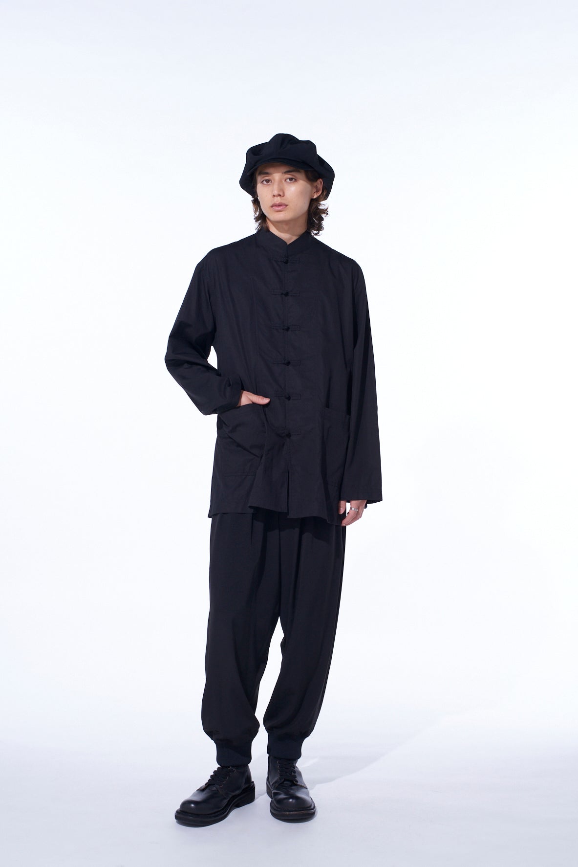 トップス Yohji Yamamoto china design size 2 COTTON BROAD CHINA JACKET – THE SHOP YOHJI YAMAMOTO