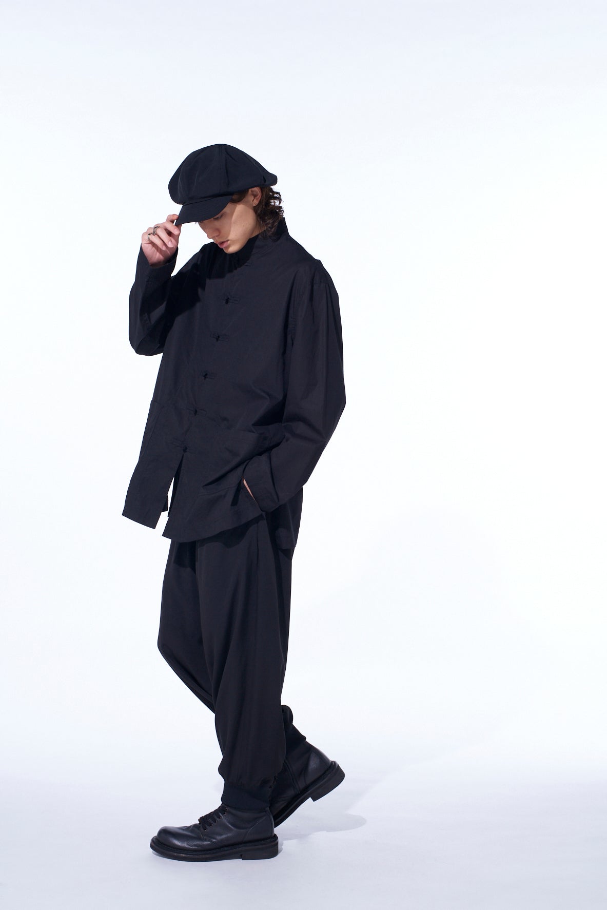 COTTON BROAD CHINA JACKET – THE SHOP YOHJI YAMAMOTO