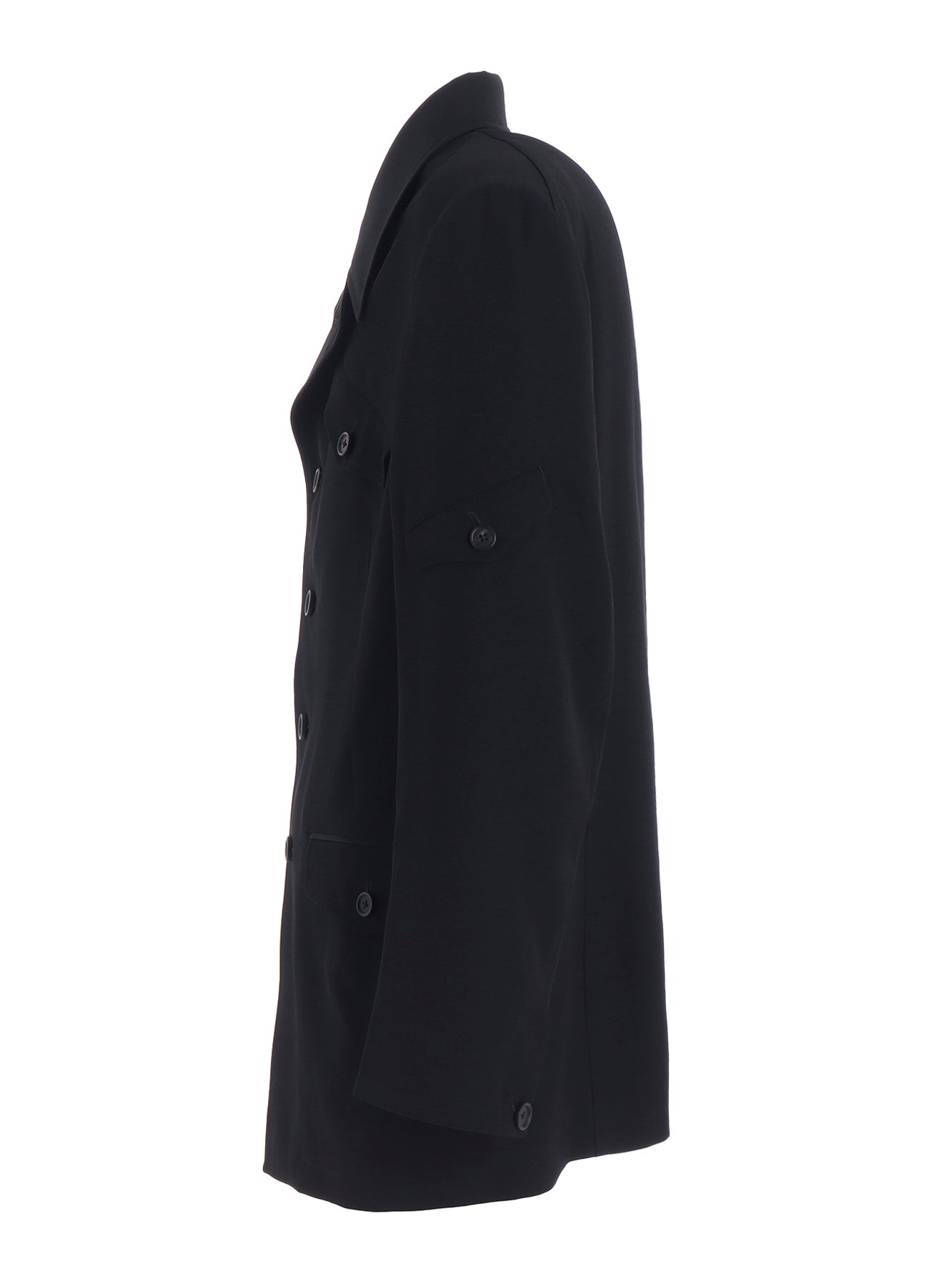 WASHER WOOL GABARDINE ASYMMETRIC POCKET JACKET