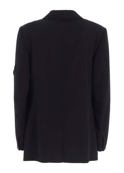 WASHER WOOL GABARDINE ASYMMETRIC POCKET JACKET