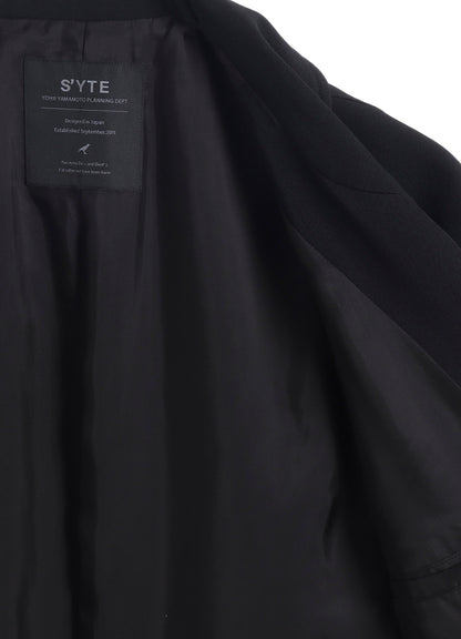 WASHER WOOL GABARDINE ASYMMETRIC POCKET JACKET