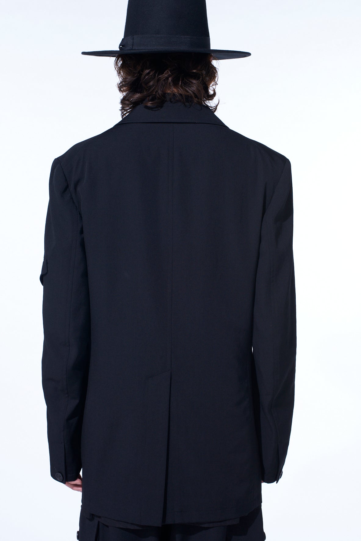 WASHER WOOL GABARDINE ASYMMETRIC POCKET JACKET