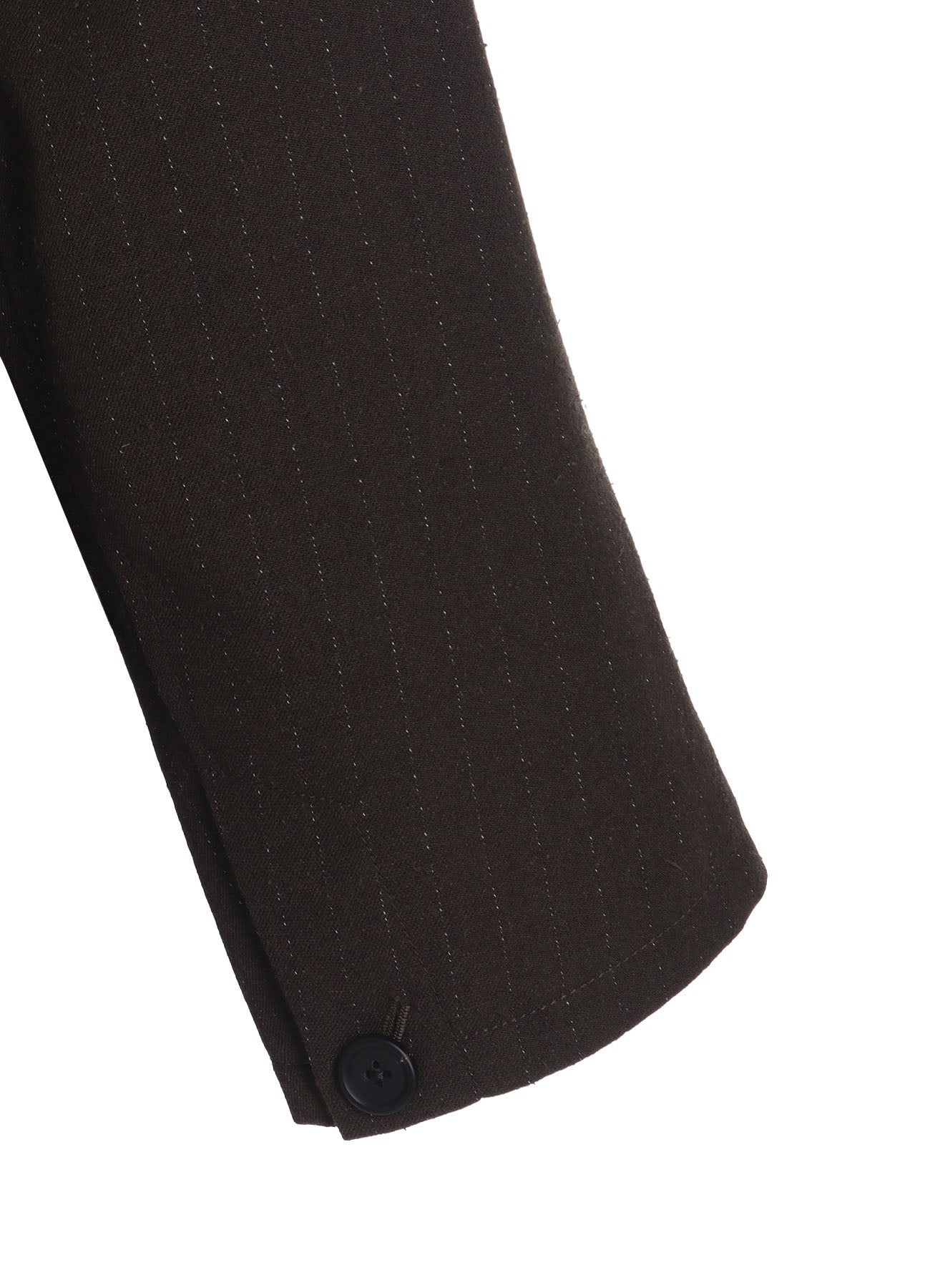 STRIPED SILK ANGORA WOOL ASYMMETRIC POCKET JACKET