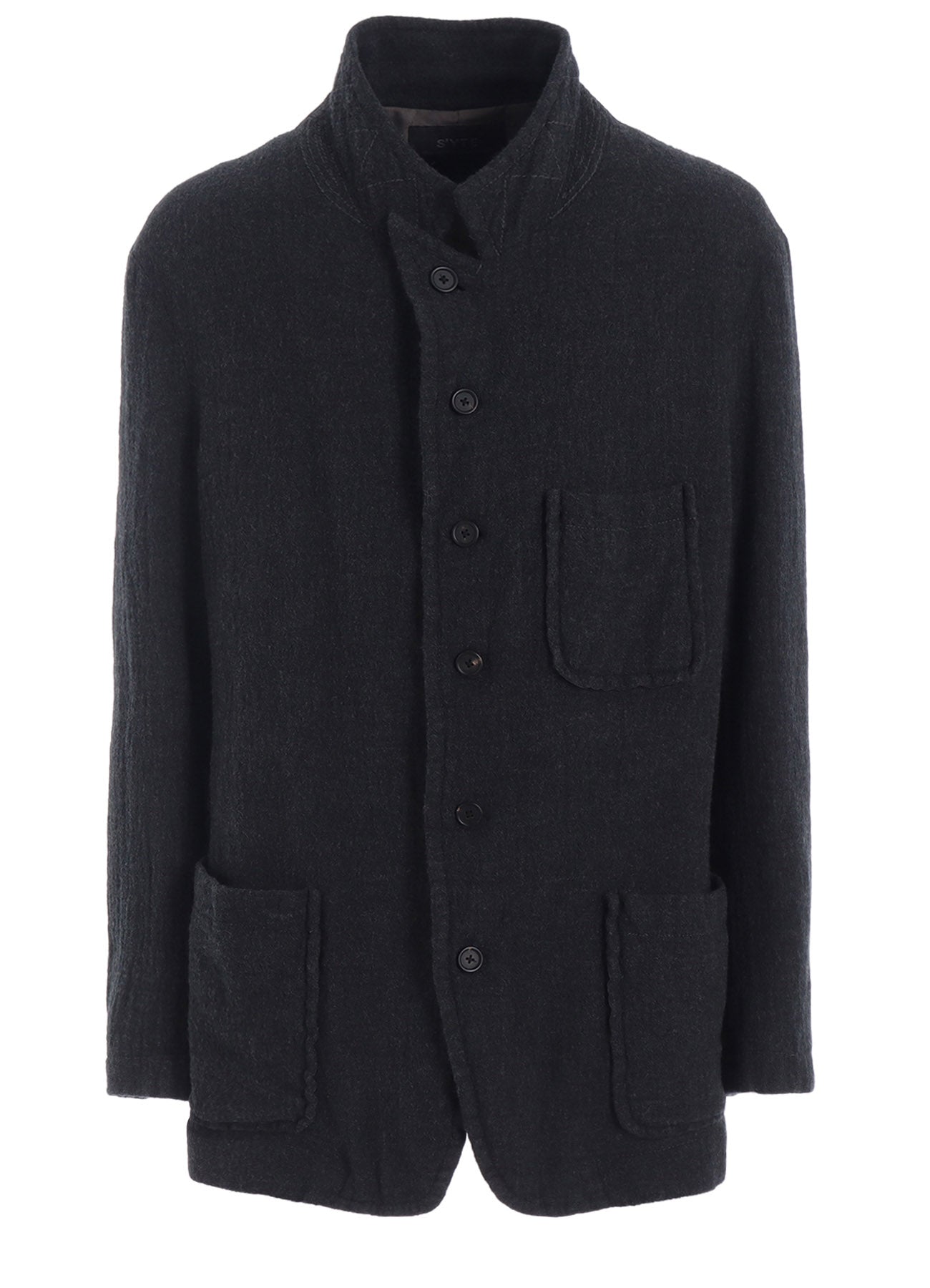 WOOL GAUZE SEMI-PEAKED JACKET – THE SHOP YOHJI YAMAMOTO