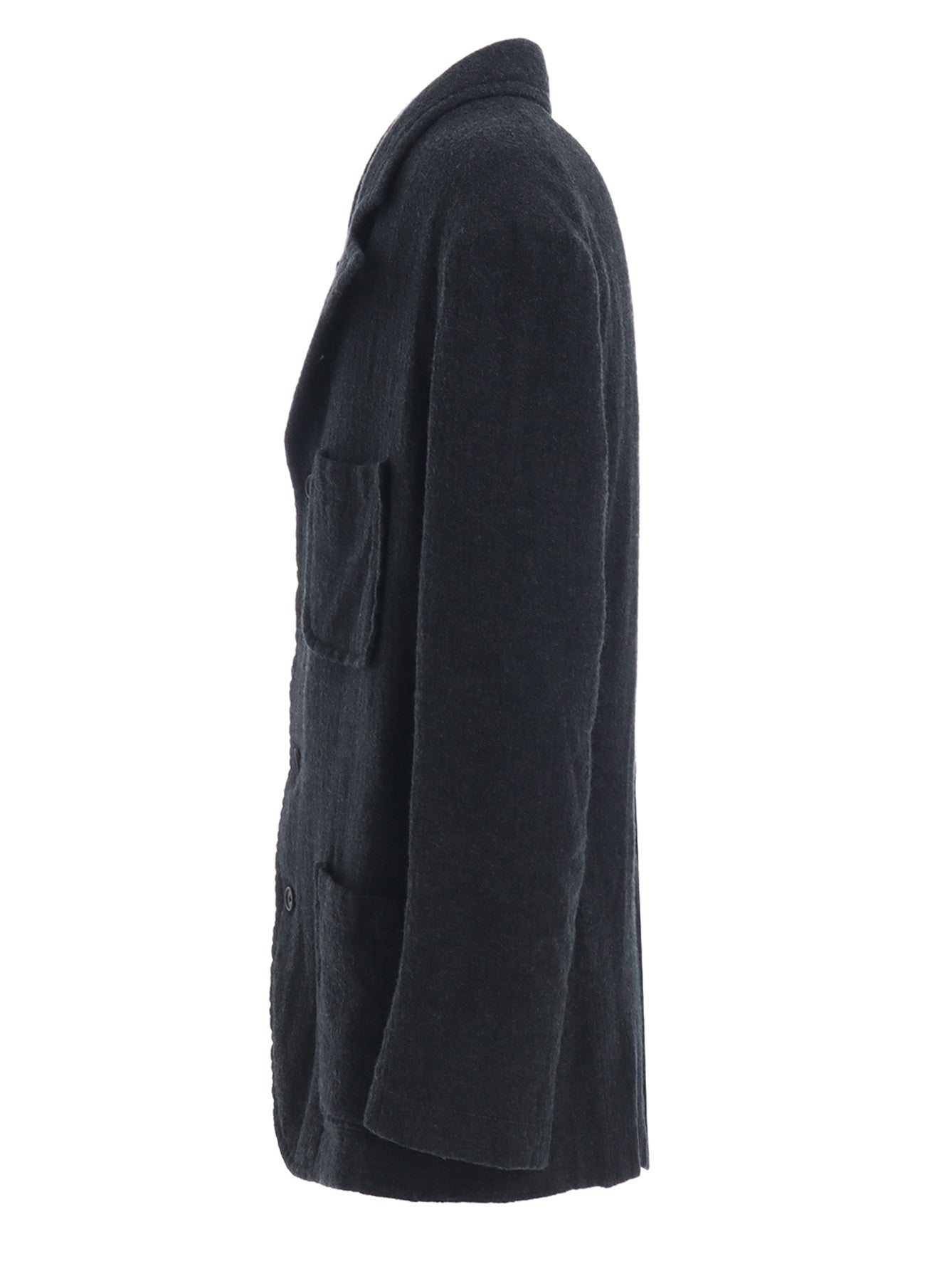 WOOL GAUZE SEMI-PEAKED JACKET – THE SHOP YOHJI YAMAMOTO
