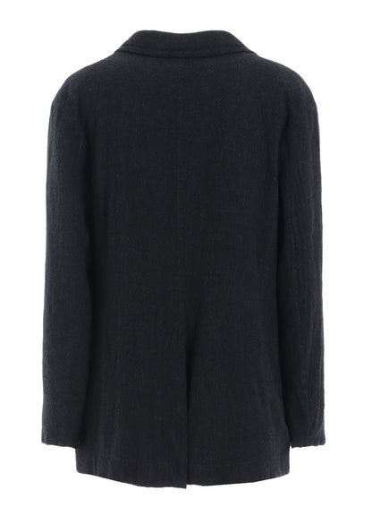 WOOL GAUZE SEMI-PEAKED JACKET
