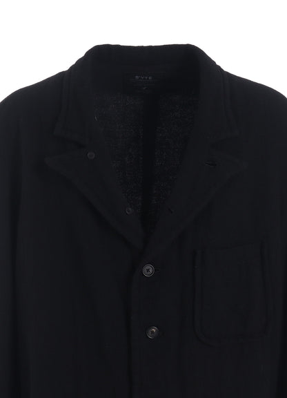 WOOL GAUZE SEMI-PEAKED JACKET
