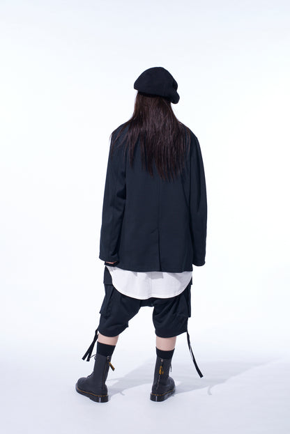 PE/SMOOTH ZIPPER THREAD TURTLE NECK JACKET