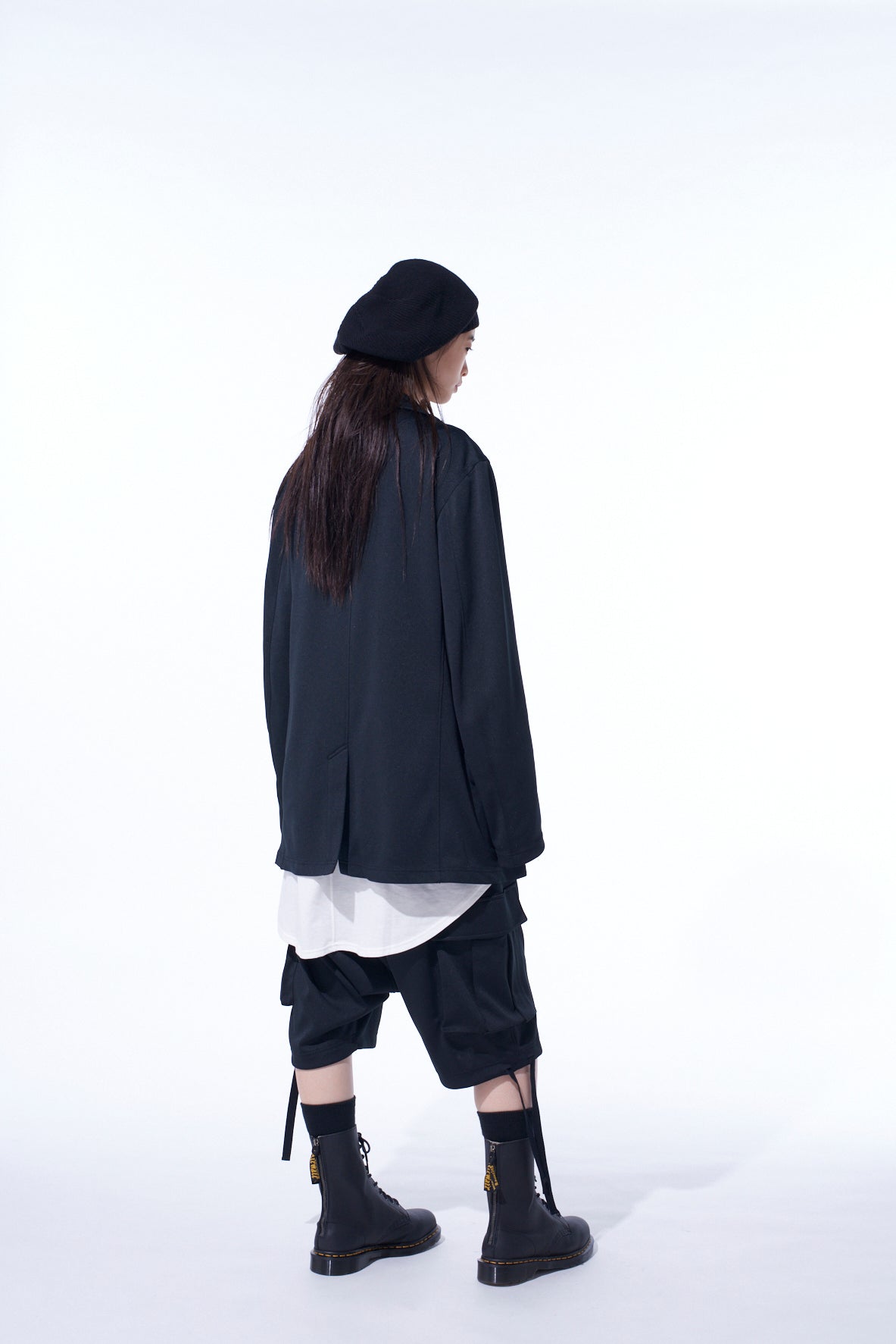 PE/SMOOTH ZIPPER THREAD TURTLE NECK JACKET