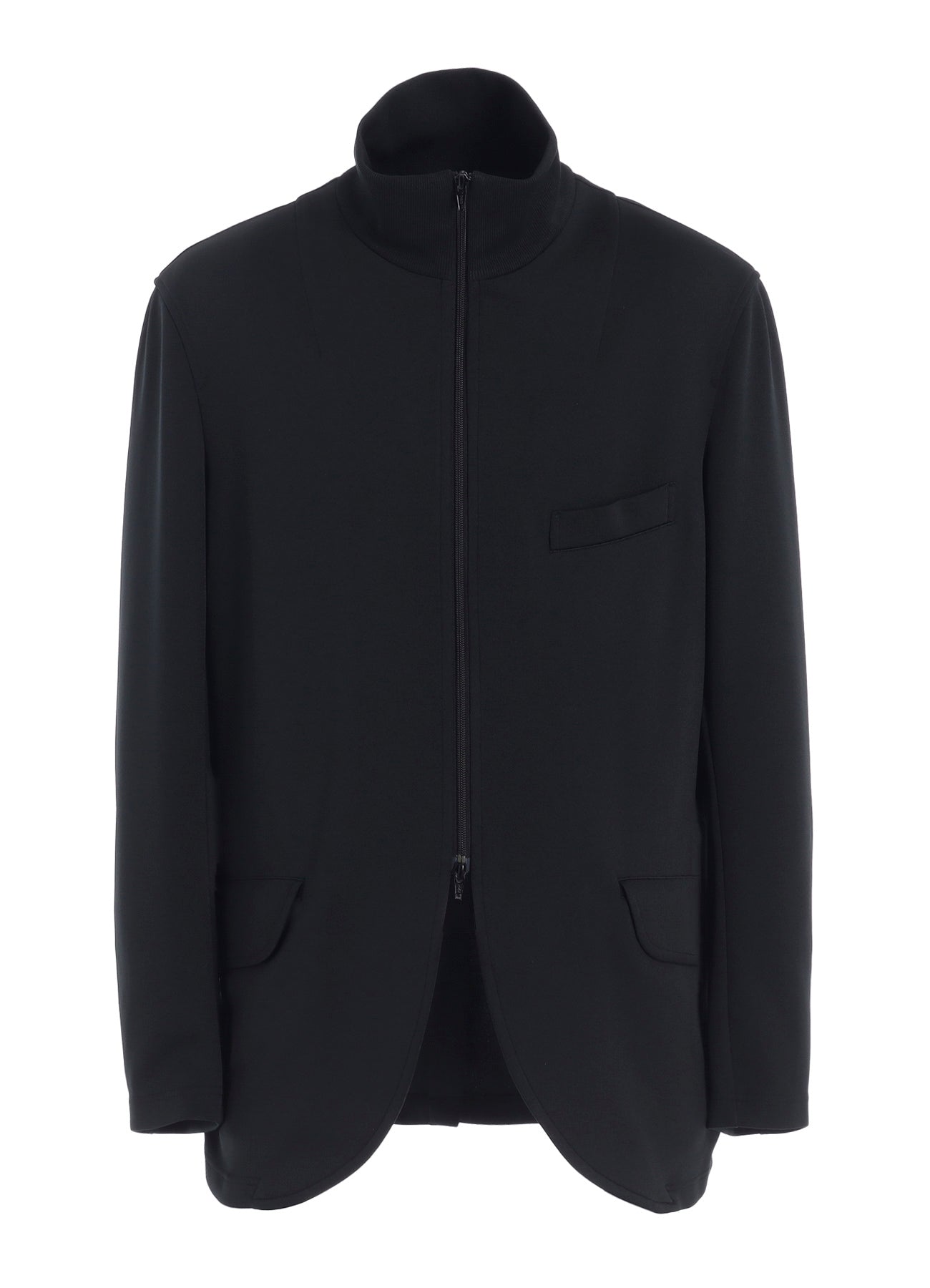PE/SMOOTH ZIPPER THREAD TURTLE NECK JACKET