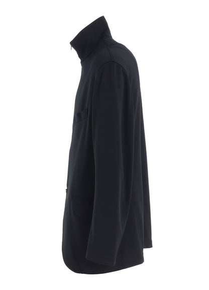 PE/SMOOTH ZIPPER THREAD TURTLE NECK JACKET