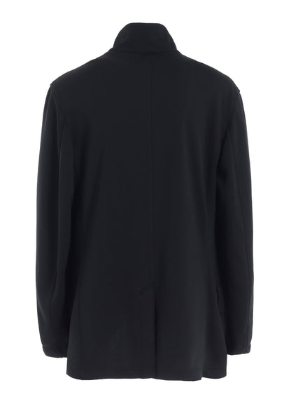 PE/SMOOTH ZIPPER THREAD TURTLE NECK JACKET
