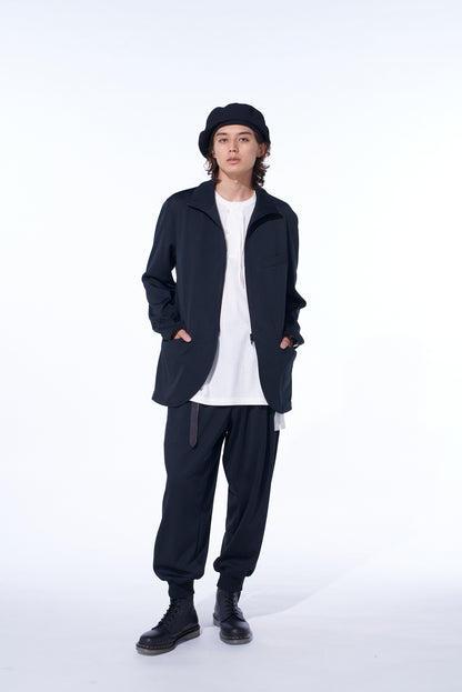 PE/SMOOTH ZIPPER THREAD TURTLE NECK JACKET